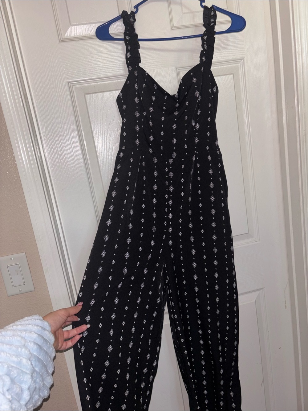Inspired Hearts Black Printed Women's Jumpsuit